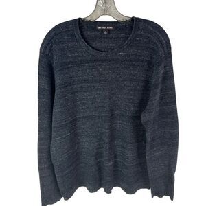 Michael KORS MK Men's Sweater Size XL Blue/Gray Cotton/Wool Blend